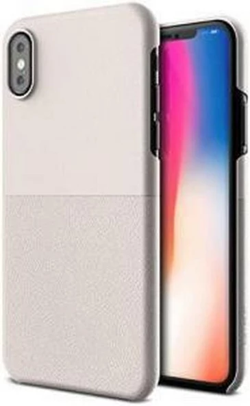 VRS Design iPhone X ile Uyumlu Skin Fit Kılıf Light Pebble