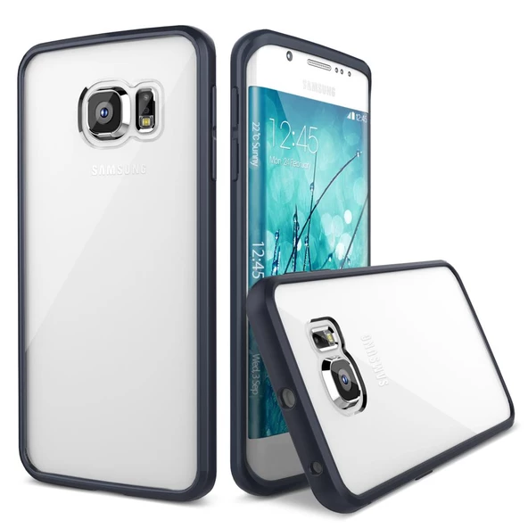 Verus Galaxy S6 Edge ile Uyumlu Crystal Mixx Series Kılıf Black - 1