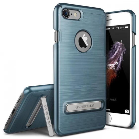 VRS iPhone 7 ile Uyumlu Simpli Lite Kılıf Steel Blue - 1