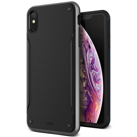 VRS iPhone Xs Max ile Uyumlu High Pro Shield Kılıf Steel Silver