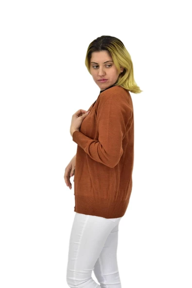 Kadın Triko Spor Hırka BGL-ST04086 - Resim 6