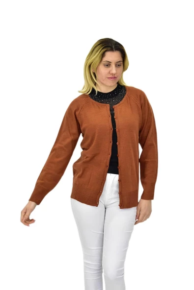 Kadın Triko Spor Hırka BGL-ST04086 - Resim 3