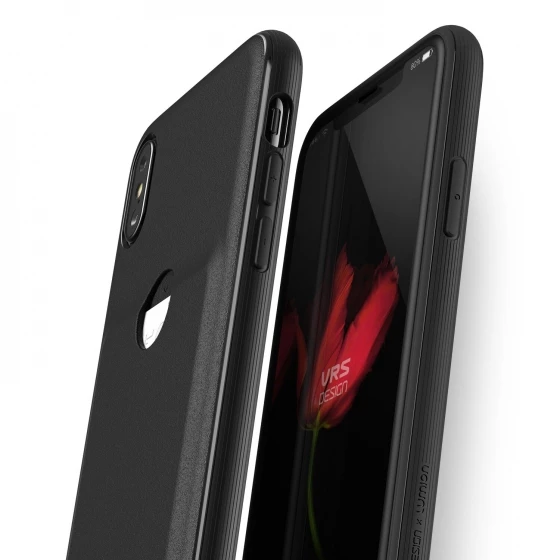 VRS Design İPhone X ile Uyumlu Damda Fit Kılıf Black - 3