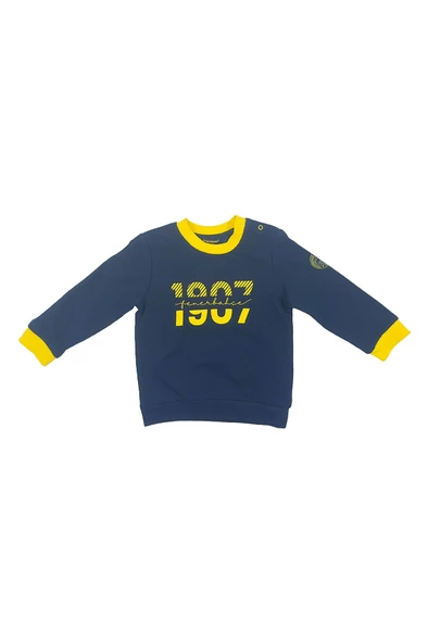 Fenerbahçe Orijinal Lisanslı Uzun Kol Lacivert Bebek 1907 Sweat Hediyelik Ahşap Kutulu - 10