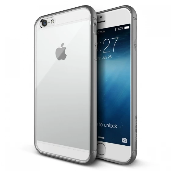 VRS iPhone 6 Plus / 6S Plus ile Uyumlu Crystal Mixx Kılıf Gray - 1