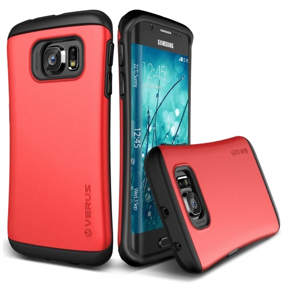 VRS Design Galaxy S6 Edge ile Uyumlu Thor Hard Drop Crimson Red - 1