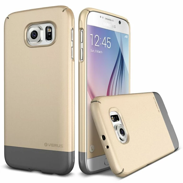 Verus Galaxy S6 ile Uyumlu Case 2Link Kılıf Goldilocks