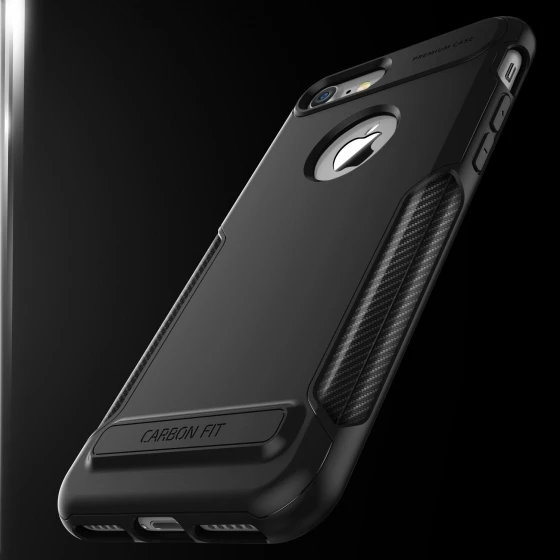 VRS iPhone 7 ile Uyumlu New Carbon Fit Kılıf Black - 2