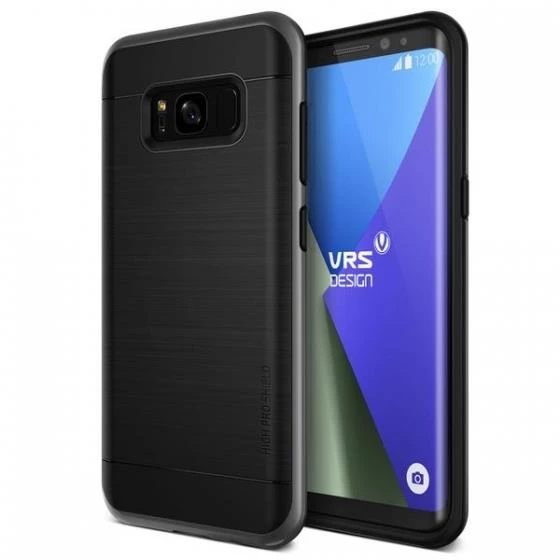 VRS Design Galaxy S8 Plus ile Uyumlu High Pro Shield Kılıf Dark Silver