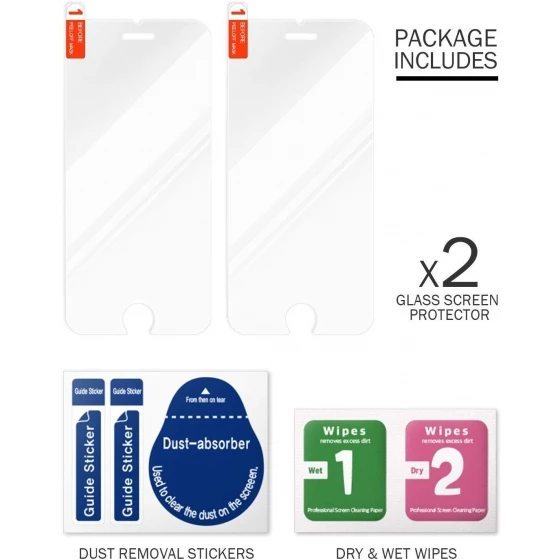 VRS iPhone 8/7 ile Uyumlu Glassic 2 Adet Ekran Koruyucu - 3