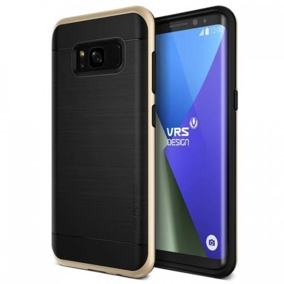 VRS Design Galaxy S8 Plus ile Uyumlu High Pro Shield Kılıf Shine Gold