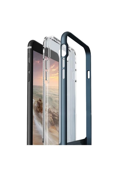 VRS Design iPhone 8 Plus / 7 Plus ile Uyumlu Crystal Bumper Kılıf Steel Blue - 2