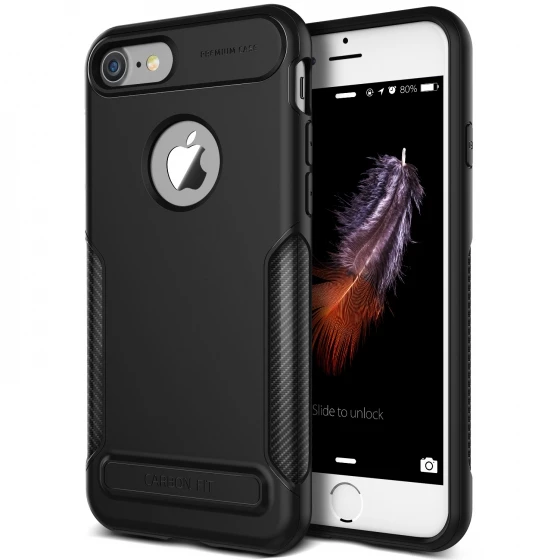 VRS iPhone 7 ile Uyumlu New Carbon Fit Kılıf Black