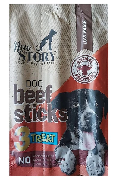 Köpekler İçin 3 lü Sığır Etli Stick Ödül