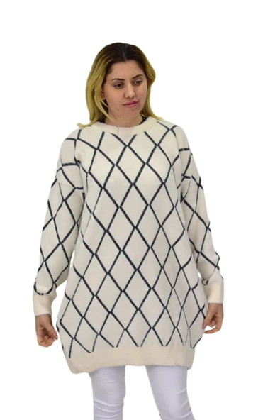 Kadın Baklava Desen Kazak 5060 BGL-ST04070 - Resim 4