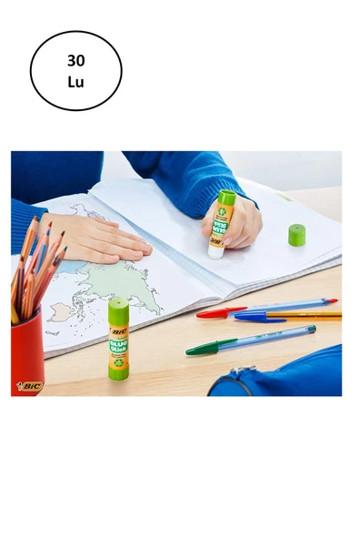 Bic Ecolutions Glue Stick Yapıştırıcı 8 gr 30'lu - 2