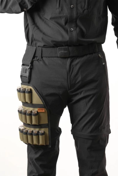 Bacak Fişekliği - Savage - Haki - 18'li - 5