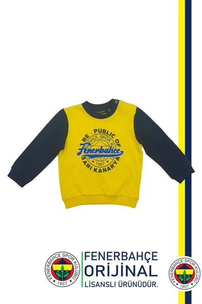 Fenerbahçe Orijinal Lisanslı Lacivert Bebek Sweat Republic Of Fenerbahçe Hediyelik Ahşap Kutulu - 7