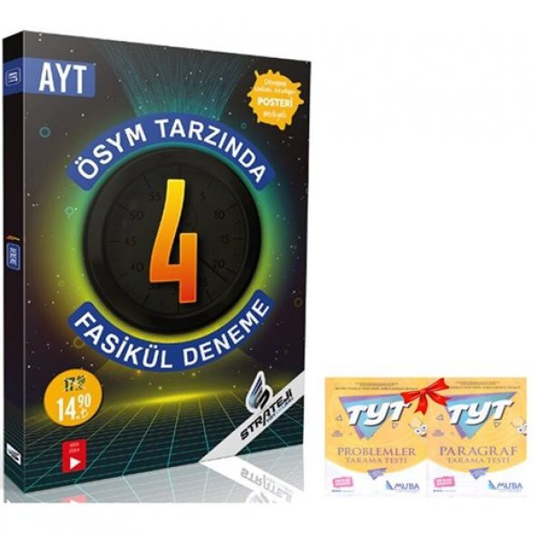 Strateji Yayınları Ayt Ösym Tarzında 4 Fasikül Deneme Sınavı 2021 - 1