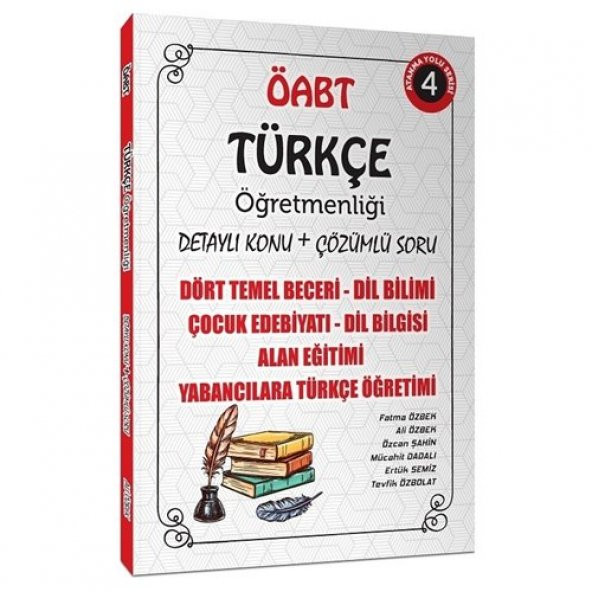 Ali Özbek Öabt Türkçe Öğretmenliği Dört Temel Beceri Konu Soru 2021