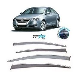 SUNPLEX Vw passat b6 cam rüzgarlığı krom çıtalı 2006 / 2010 sunplex