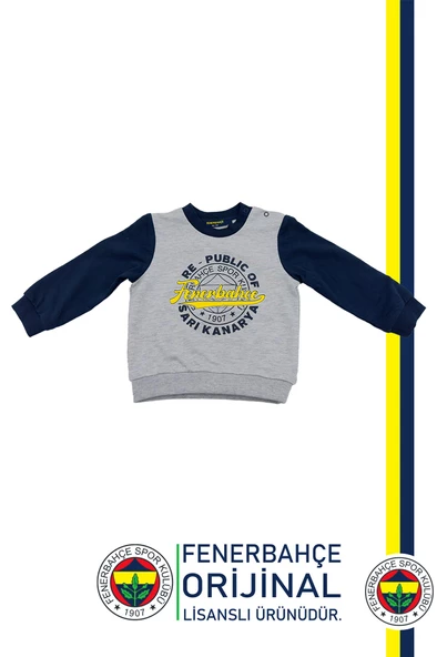 Fenerbahçe Orijinal Lisanslı Lacivert Bebek Sweat Republic Of Fenerbahçe Hediyelik Ahşap Kutulu - 2