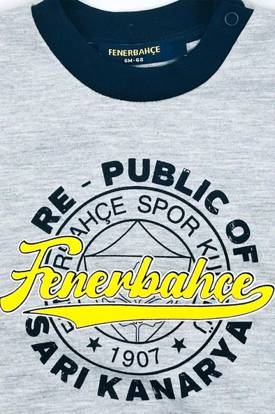 Fenerbahçe Orijinal Lisanslı Republic Of Fenerbahçe Lacivert Bebek Sweat Eşofman Alt Set Kutulu - 5