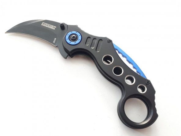 Avcı Cep Çakısı Mavi Kamp Av Bıçağı Özel Tasarım Blade Cs Go - 1