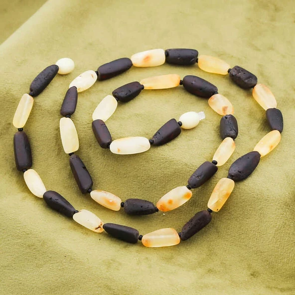 Yetişkin Damla Kehribar Kolye - Resim 2