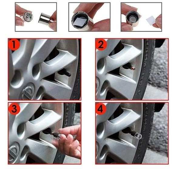 Işıklı Bisiklet Araba Sibop Kapağı 2 Adet - Resim 4