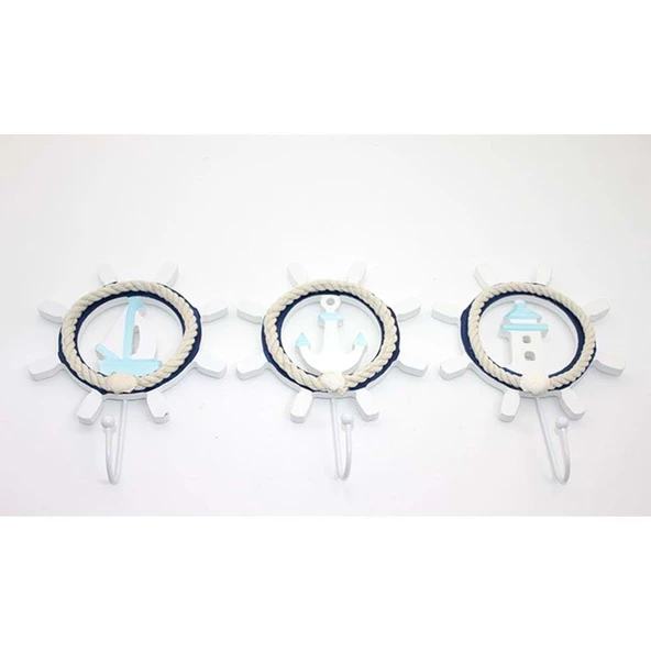 Ahşap Marin Dümenli Askılık ürün görseli 1