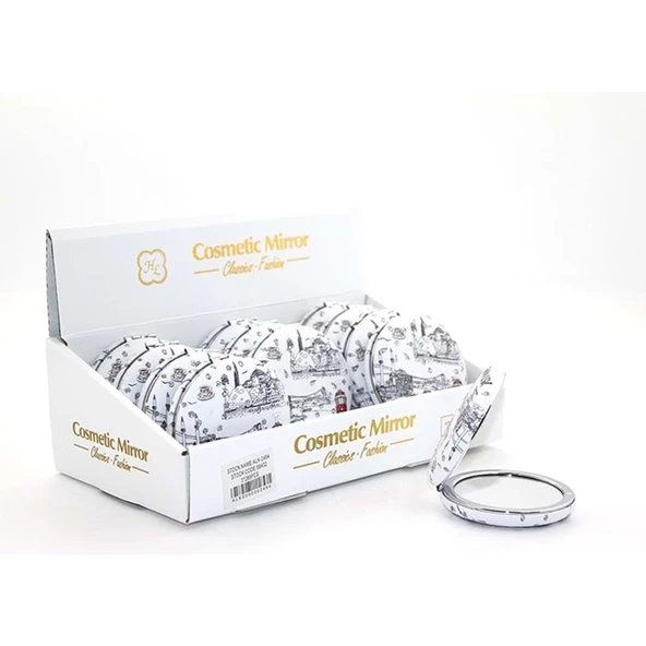 Taşlı İstanbul Tasarımı El Aynası Kalın - Resim 2