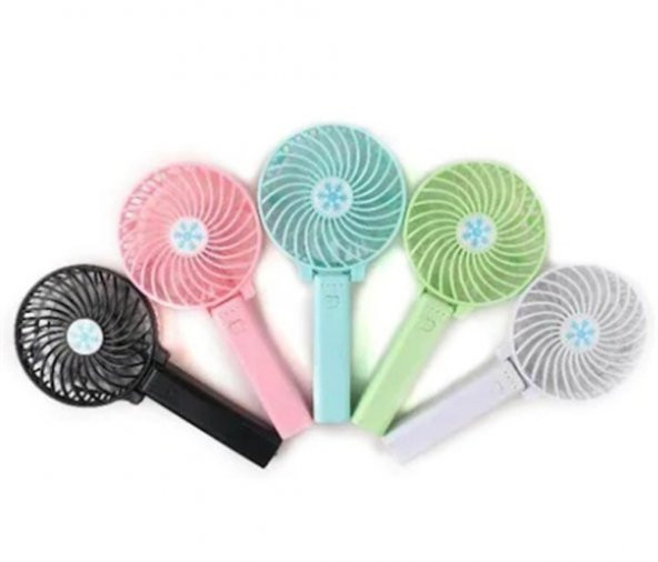 Pazariz Şarjlı Mini Fan Masa Üstü Katlanabilir Vantilatörü Usb Soğutucu Sessiz El Fanı - 2