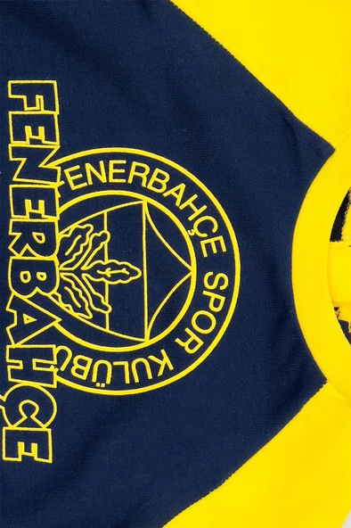 Fenerbahçe Orijinal Fb Logo Sarı-Lacivert Bebek Sweat Hediyelik Ahşap Kutulu - 10