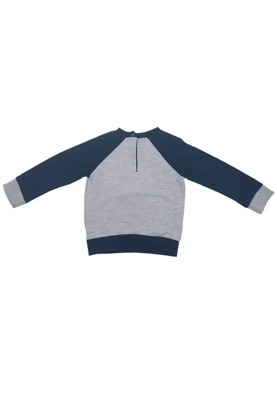 Fenerbahçe Orijinal Fb Logo Sarı-Lacivert Bebek Sweat Eşofman Alt Set Ahşap Kutulu - 4