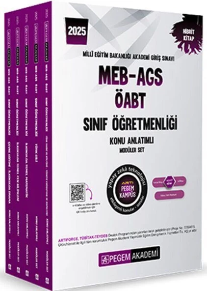 2025 MEB AGS ÖABT Sınıf Öğretmenliği Konu Anlatımlı Set Pegem Yayınları