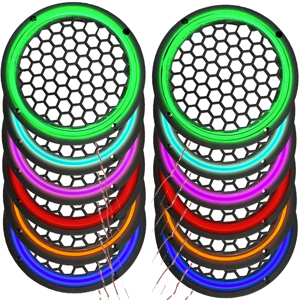 Ledli Flaşörlü Hoparlör Kapak 16cm 1 Adet EGB eg-7523 ürün görseli 1