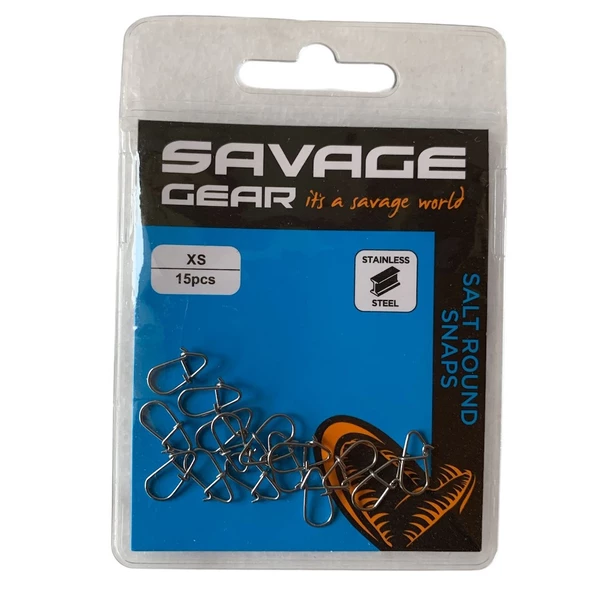 Savage Gear Salt Round Snaps Klips (15'li Paket) - 4
