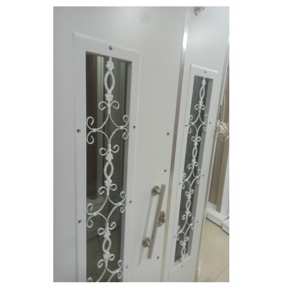 TEZ-0161 Statik Kasalı Kabartmalı Model Apartman Giriş Kapısı, Dış Mekan Kapısı, Villa Kapısı - 2