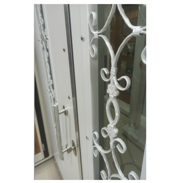 TEZ-0161 Statik Kasalı Kabartmalı Model Apartman Giriş Kapısı, Dış Mekan Kapısı, Villa Kapısı - 3