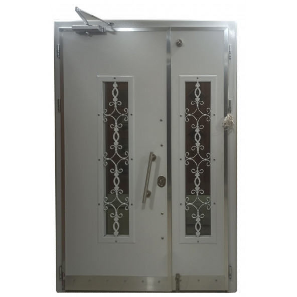 TEZ-0161 Statik Kasalı Kabartmalı Model Apartman Giriş Kapısı, Dış Mekan Kapısı, Villa Kapısı - 4