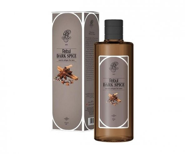 Rebul Dark Spice Cam Şişe Kolonya 270 Ml