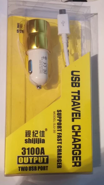 Çift USB Girişli 3.1 Çıkışlı Seyahat Seti Android / Micro Usb - 2