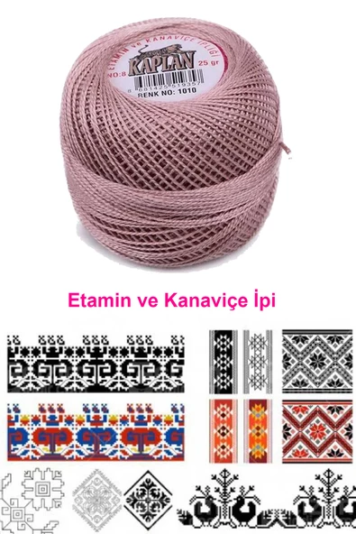 Kaplan Etamin Ve Kanaviçe İpi 8 No Kod/Renk: 1010 - Royaleks - Resim 2