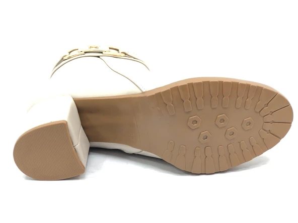 Feles Kelebek Toka Detaylı Topuklu Kadın Bot - Resim 3