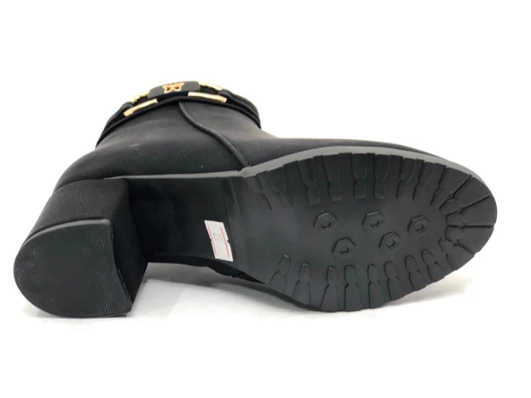 Feles Kelebek Toka Detaylı Topuklu Kadın Bot - Resim 7