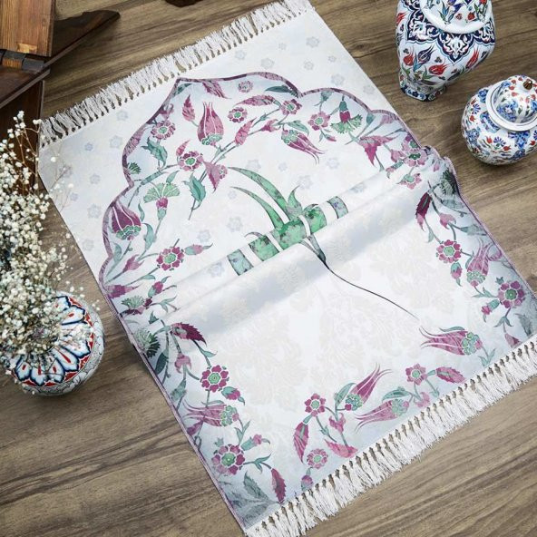 İnce Pamuk Seccade Yeşil - Lale 70x117 cm - 370 gr - 4