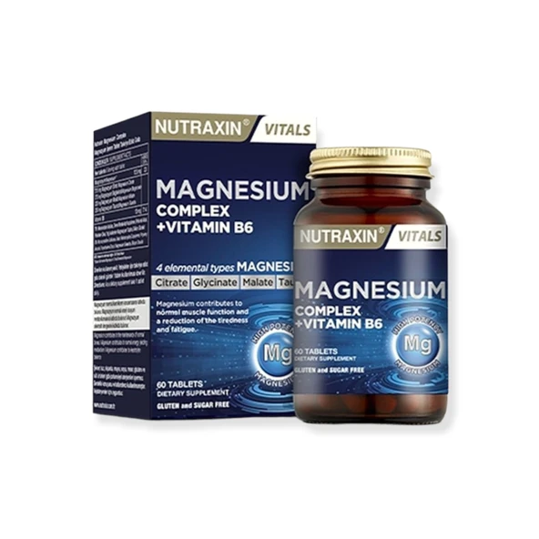 Nutraxin Magnesium Complex Vitamin B6 60 Tablet ürün görseli 1