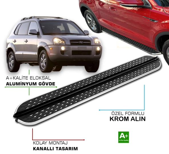 HYUNDAI TUCSON 2004 2005 2006 2007 2008 2009 YAN BASAMAK ürün görseli 1