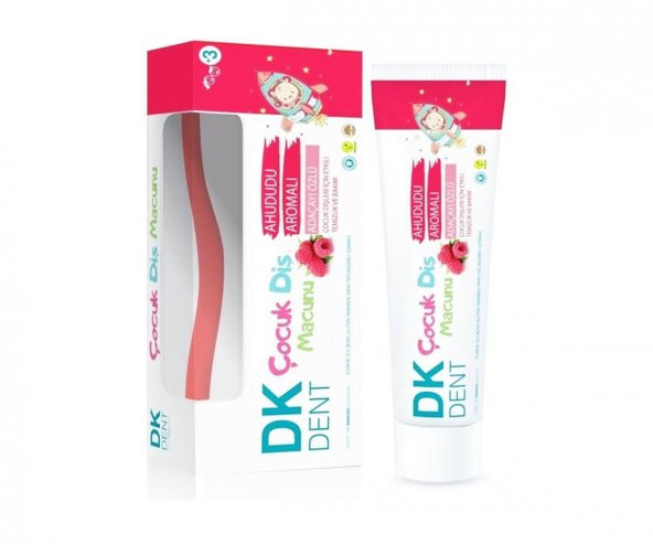 Dermokil Dk Dent Ahududu Aromalı ve Adaçayı Özlü Çocuk Diş Macunu + Diş Fırçası